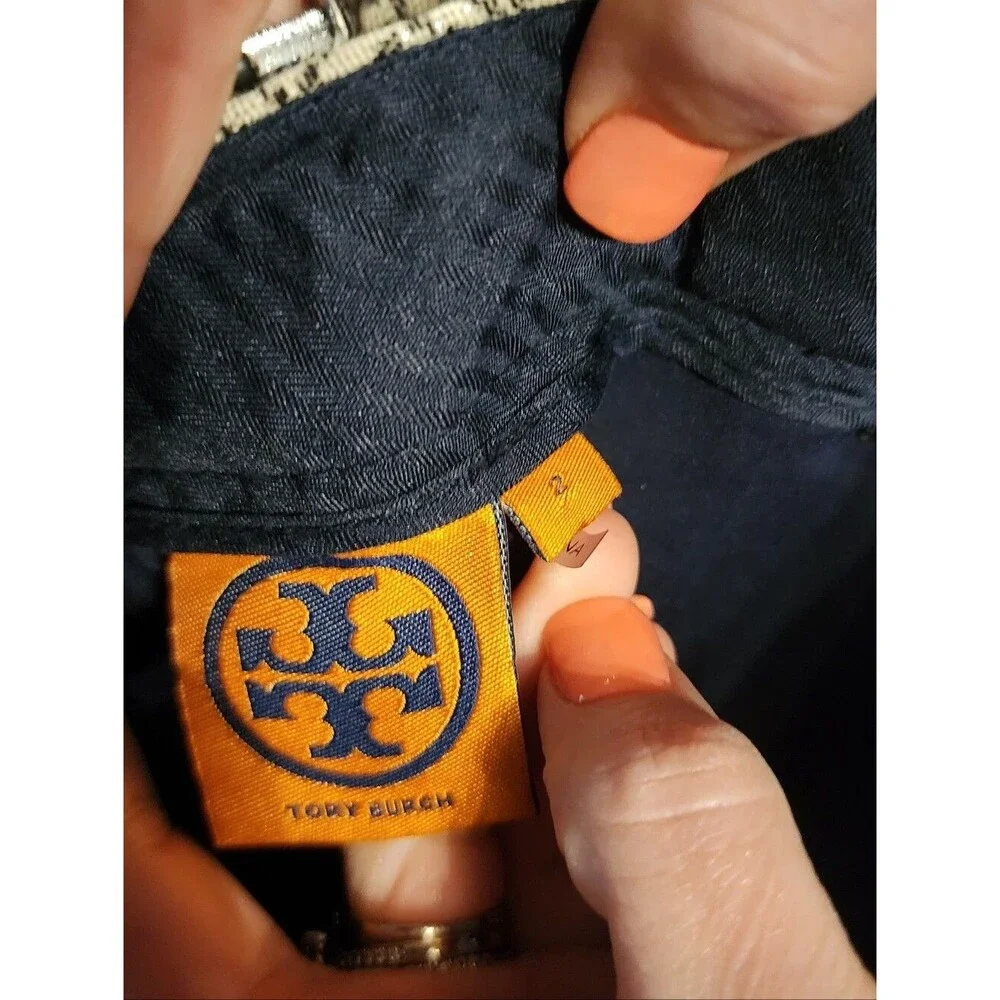 Tory Burch Jacquard Patterned Pants, Size 2